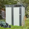 TC53W 5ft x 3ft Outdoor Metal Storage Shed Transparent plate white