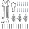6 Inch Triangle Sun Shade Sail Hardware Kit